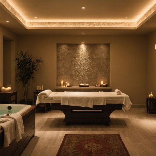 Hamam ve masaj keyfi sunan spa ortamı