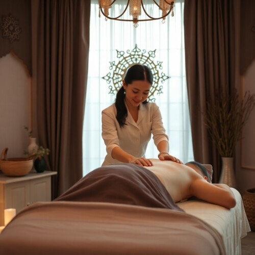 A masseuse at work in Istanbul.