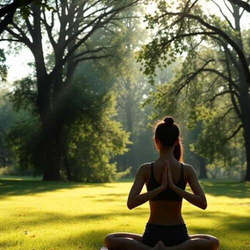 Tantra pratiği yapan bir kişi meditasyon pozunda.