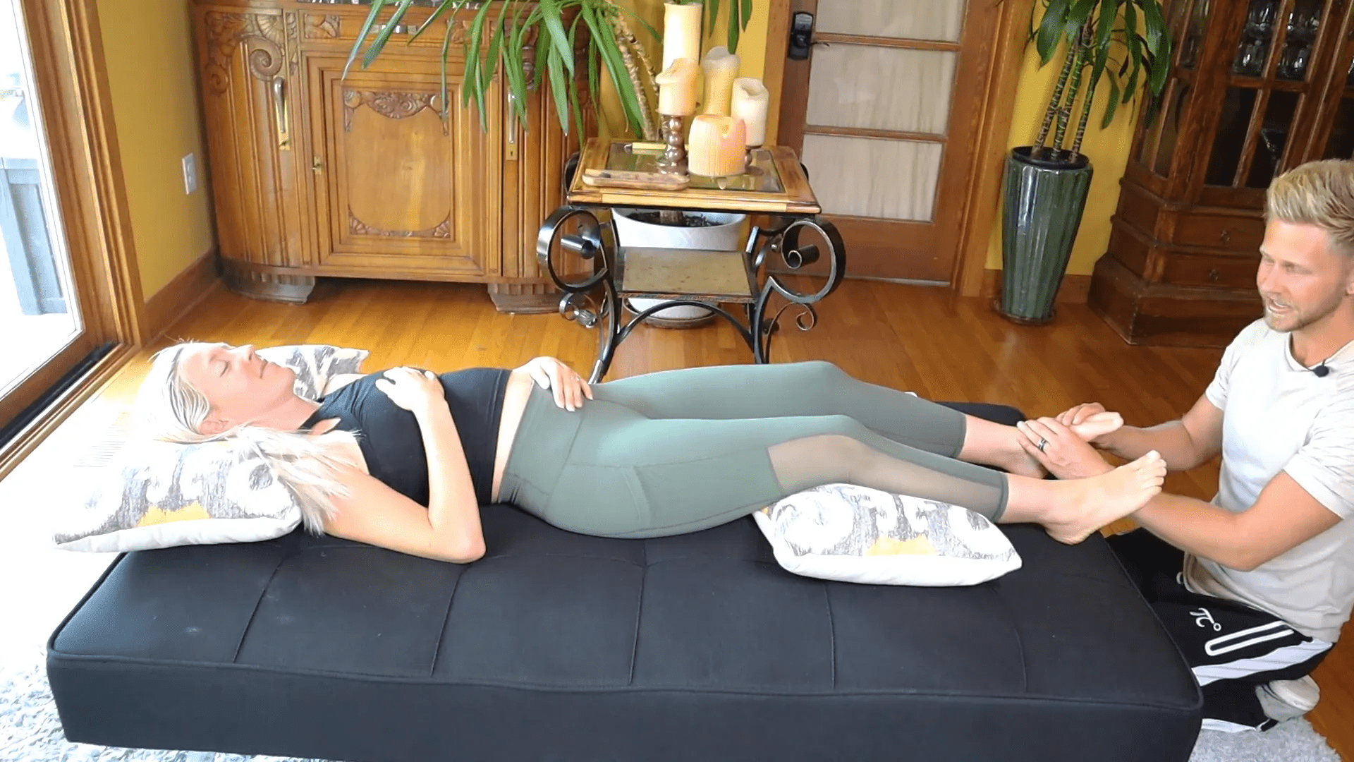 Bacak masajı uygulaması