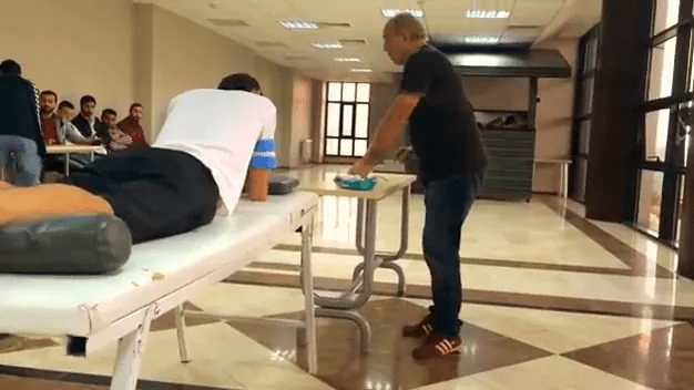 Masaj odasının hazırlanması