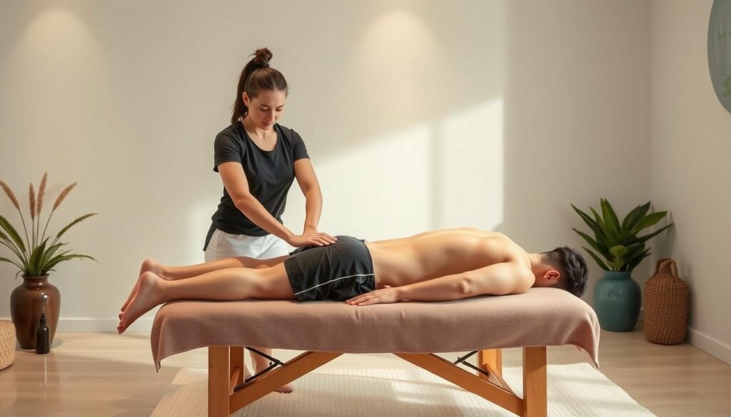 Spor masajı uygulaması