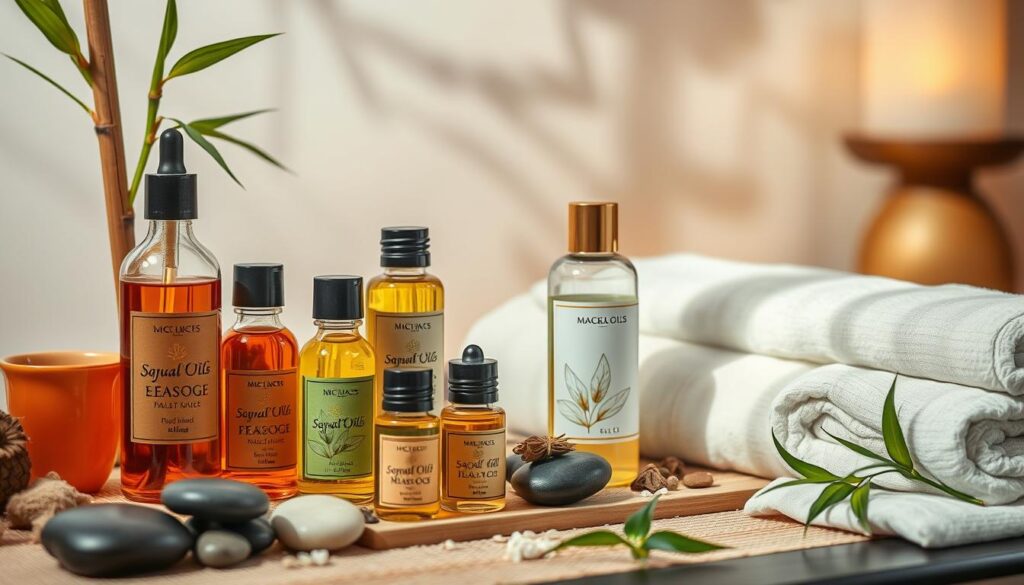 Uzakdoğu masaj teknikleri için kullanılan yağlar