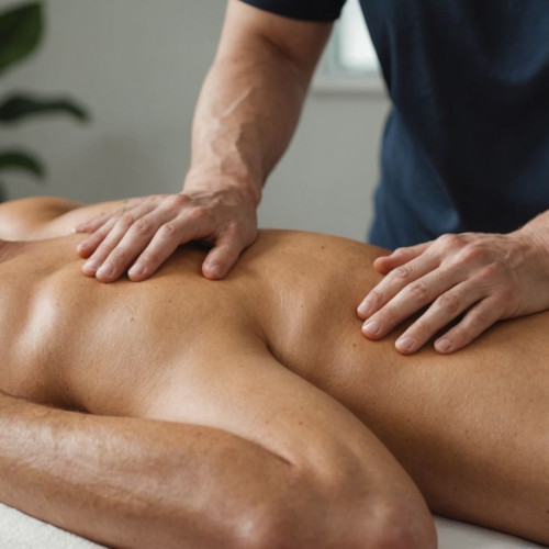 Sırt masajı yapılan kişi