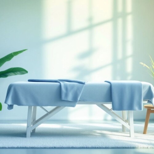 Masaj terapisi ortamı, huzur ve rahatlık sunuyor.