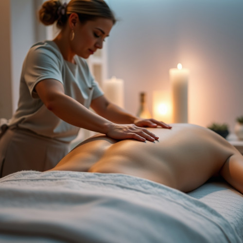 A skilled masseuse providing a relaxing massage.
