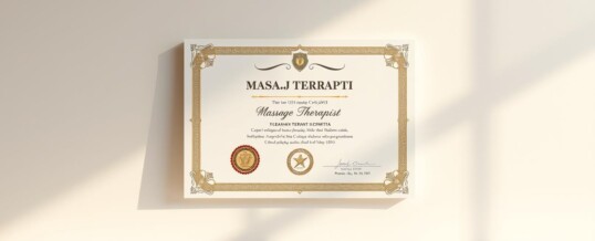 Masaj Belgesi Nasıl Alınır? 2024 Güncel Rehber