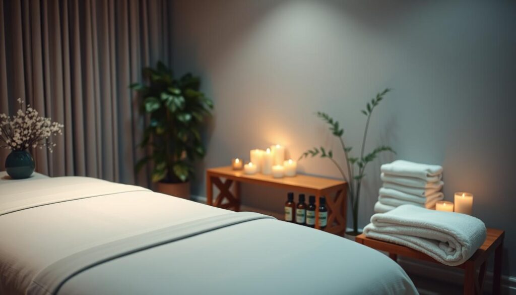 masaj seansı hazırlığı