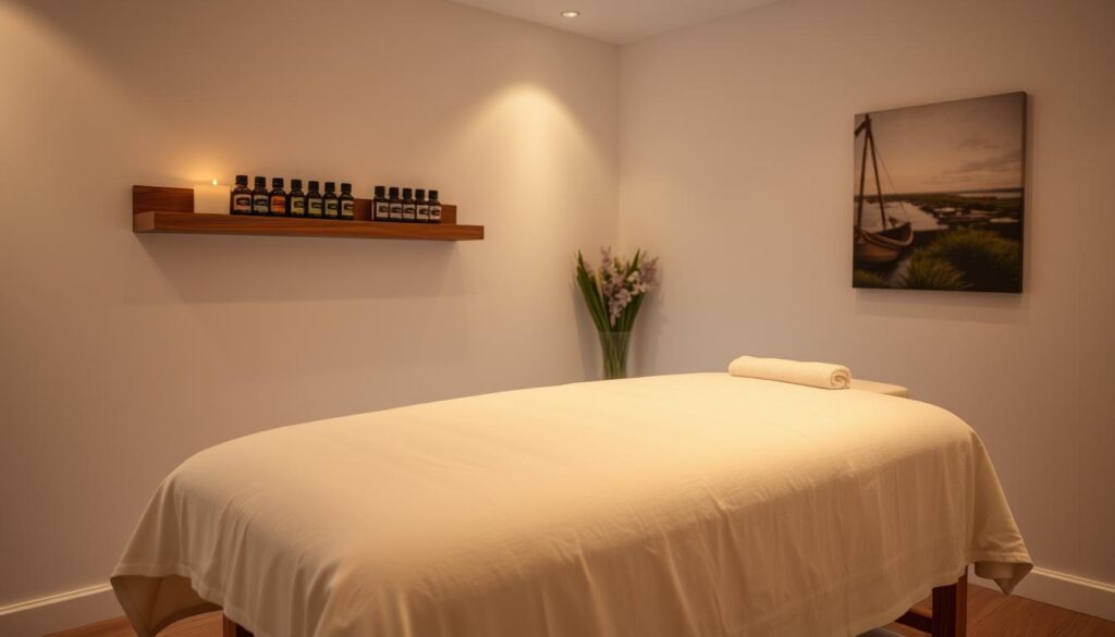 masaj seansı hazırlık